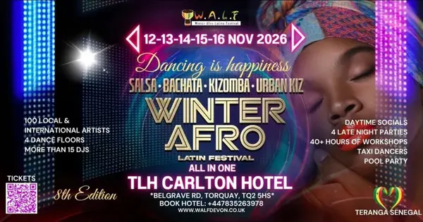 WALF26 - Winter Afro-Latin Festival 8th Edition – salsa and bachata and kizomba festival in Weston-super-Mare, United Kingdom