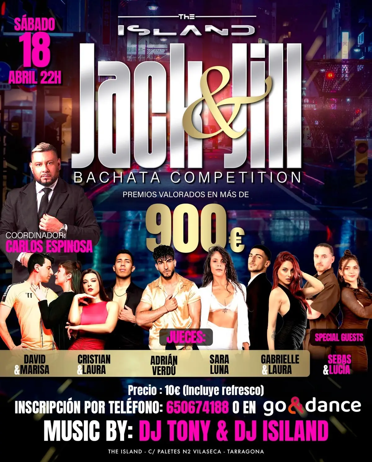 Jack & Jill Sábado 18 abril by The Island – bachata festival in Reus, Spain