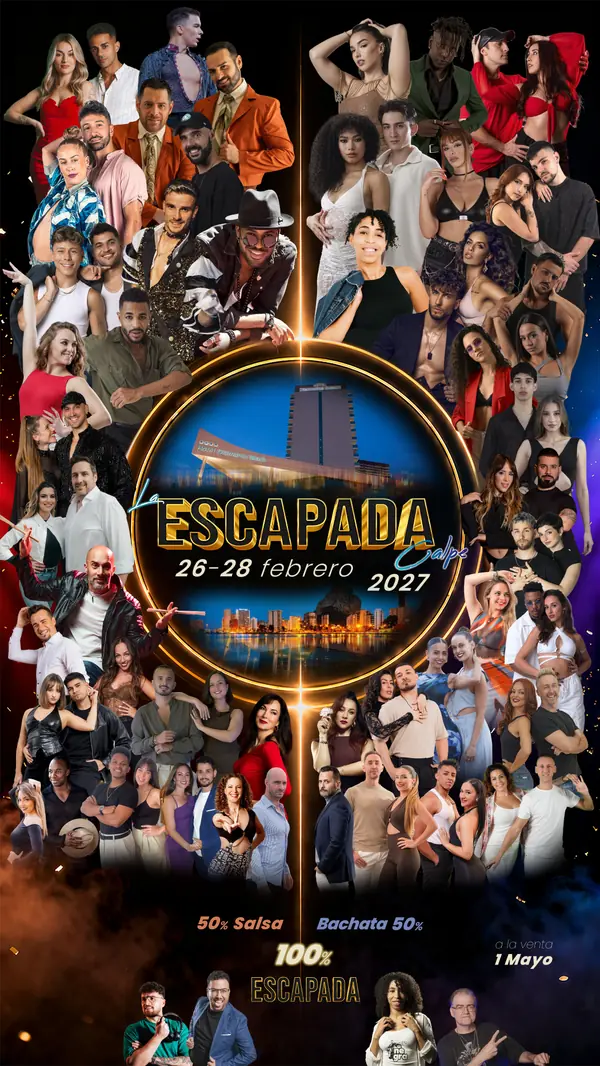 La Escapada Calpe 2027 (50% SALSA 50% BACHATA 100% ESCAPADA) – bachata, salsa, zouk festival in Calpe, Spain