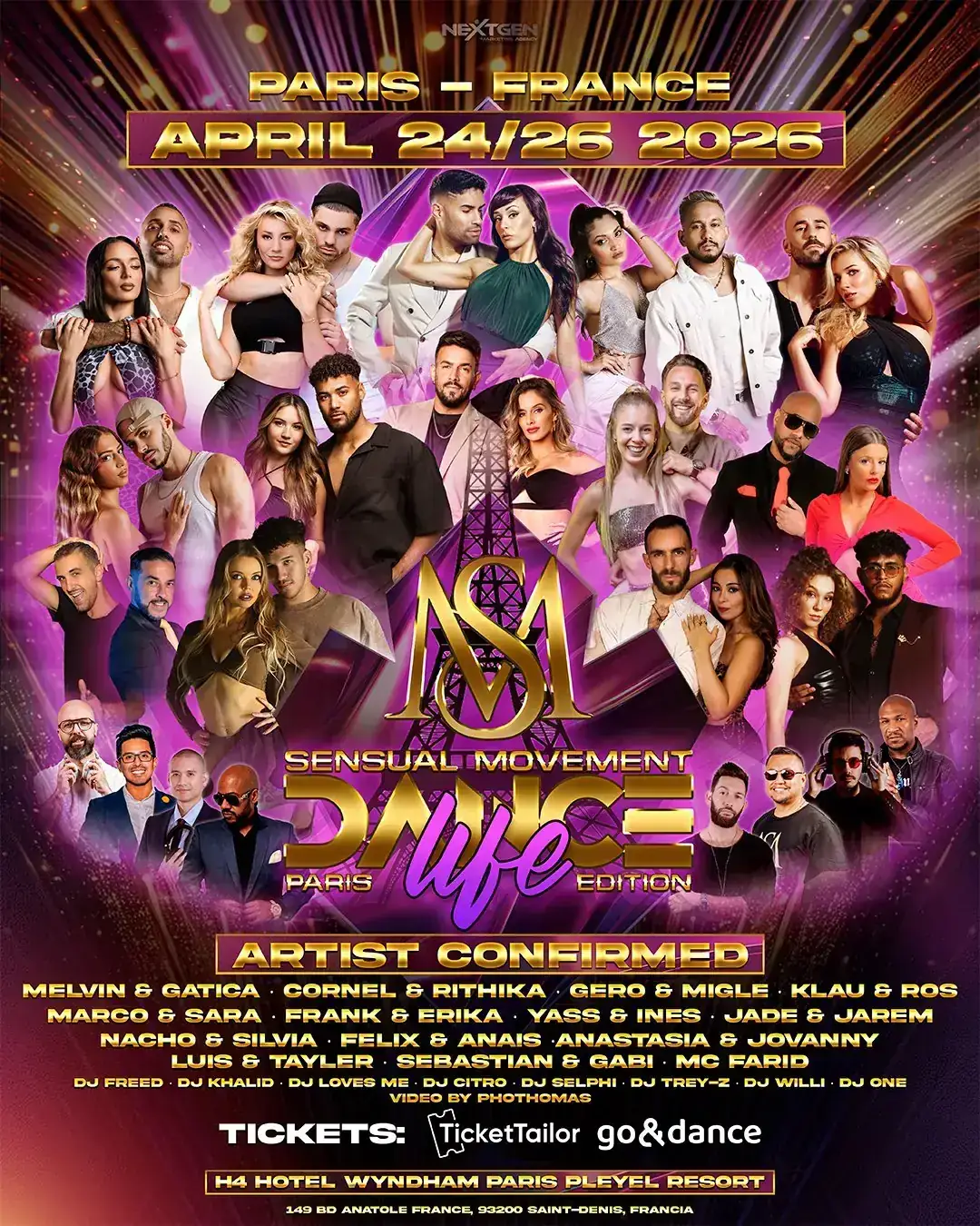 Paris SM Dance Life Festival 2026 – bachata festival in Saint-Denis, France
