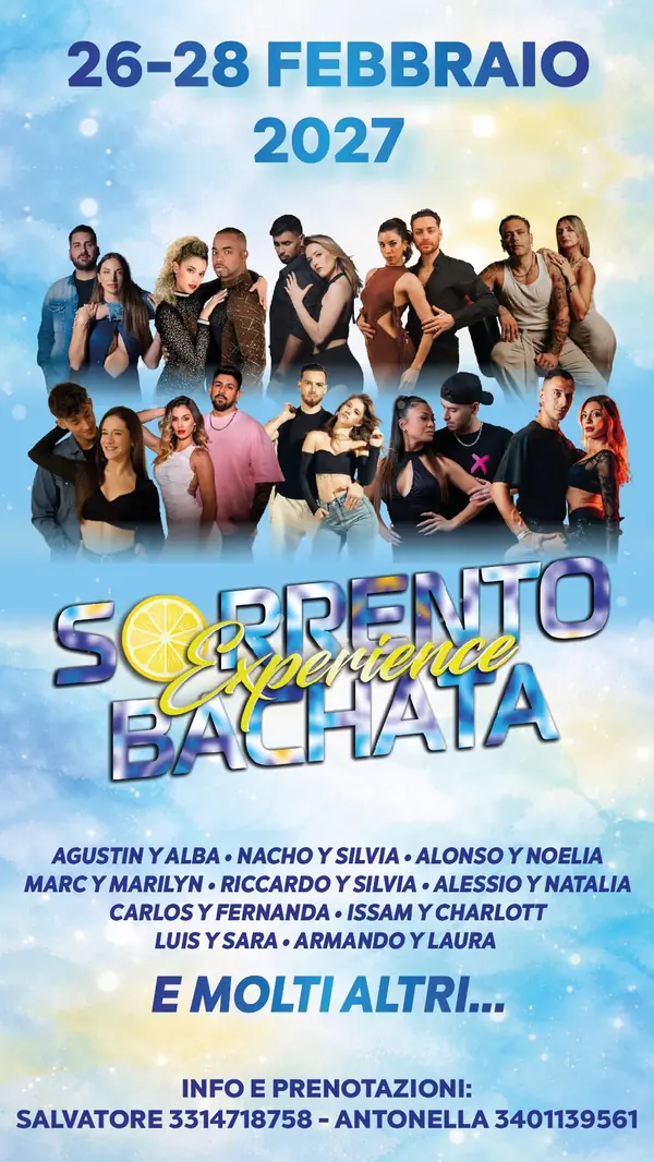 Sorrento Bachata Experience 2027 – bachata festival in Castellammare di stabia, Italy