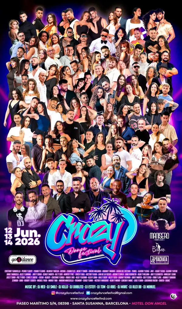 CRAZY DANCE FESTIVAL 2026 – bachata, salsa festival in Santa Susanna, Spain