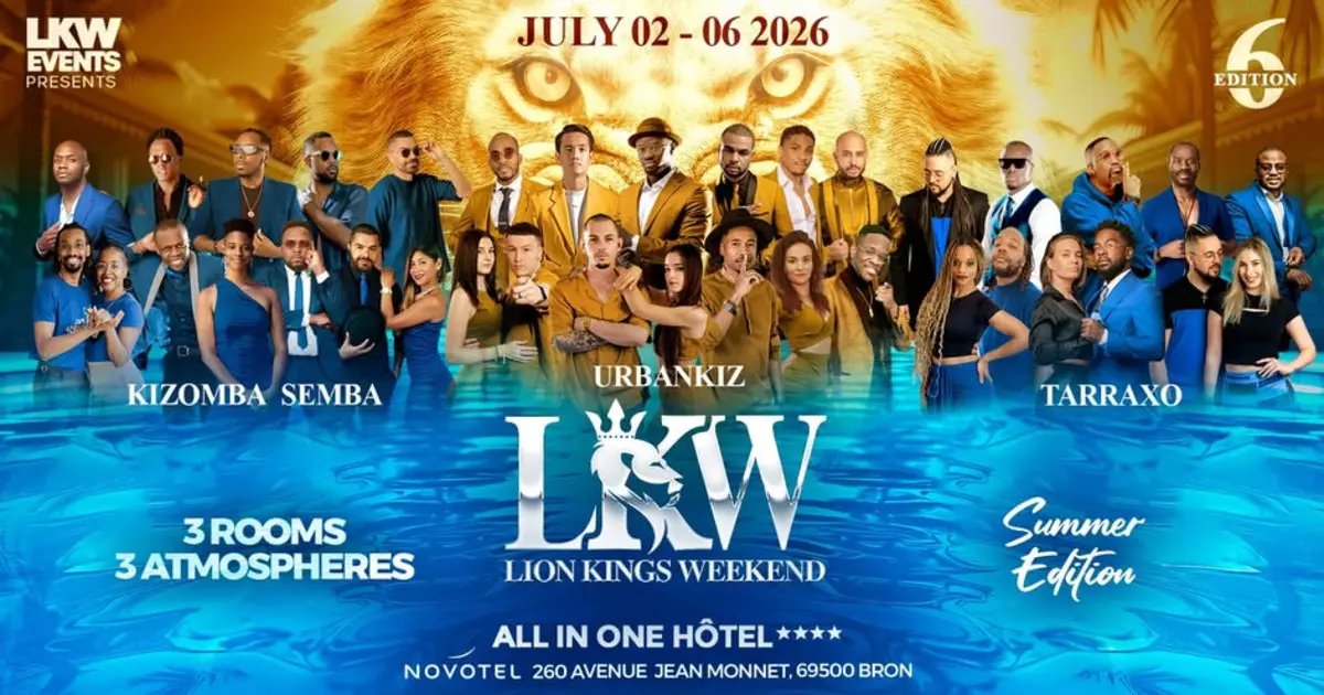 LKW - Lion Kings Weekend 6th Summer Edition – bachata and kizomba festival in Bron, France