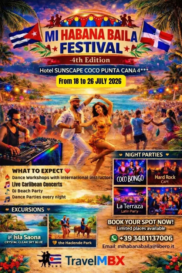 MI HABANA BAILA FESTIVAL (4th Edition) – bachata festival in Punta Cana, Dominican Republic