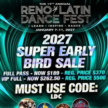 2027 Reno Latin Dance Fest – salsa, bachata, kizomba, zouk festival in Reno, Nv 89501