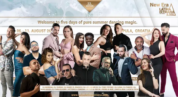 LATINA ISTRIANA Festival 2026 - NEW ERA (22º Edition) – bachata, kizomba, salsa festival in Pula, Croatia