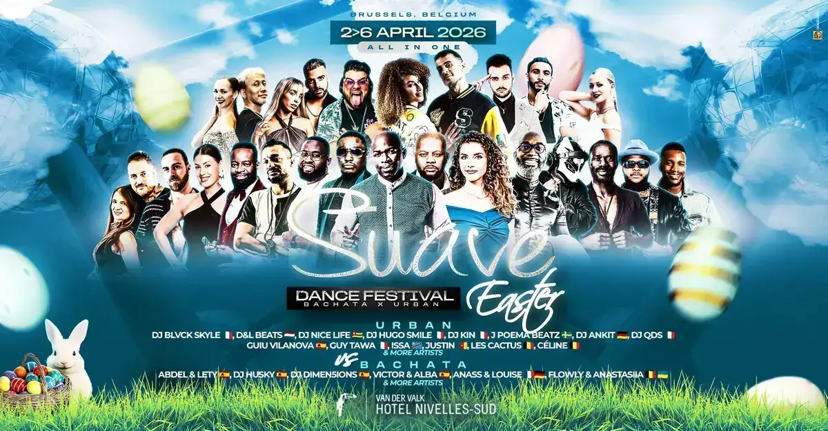 Suave Dance Festival Easter 2026 (Official) – bachata, kizomba festival in Nivelles, Belgium