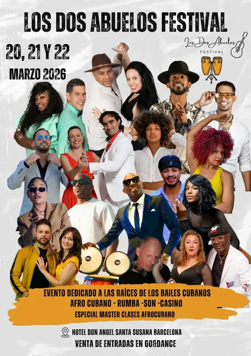 Los Dos Abuelos Festival 2026 – 2nd Edition – Salsa, Bachata festival in Barcelona, Spain