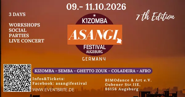 Asangi Kizomba Semba Afro Festival 7th Edition – kizomba and semba festival in Augsburg, Germany