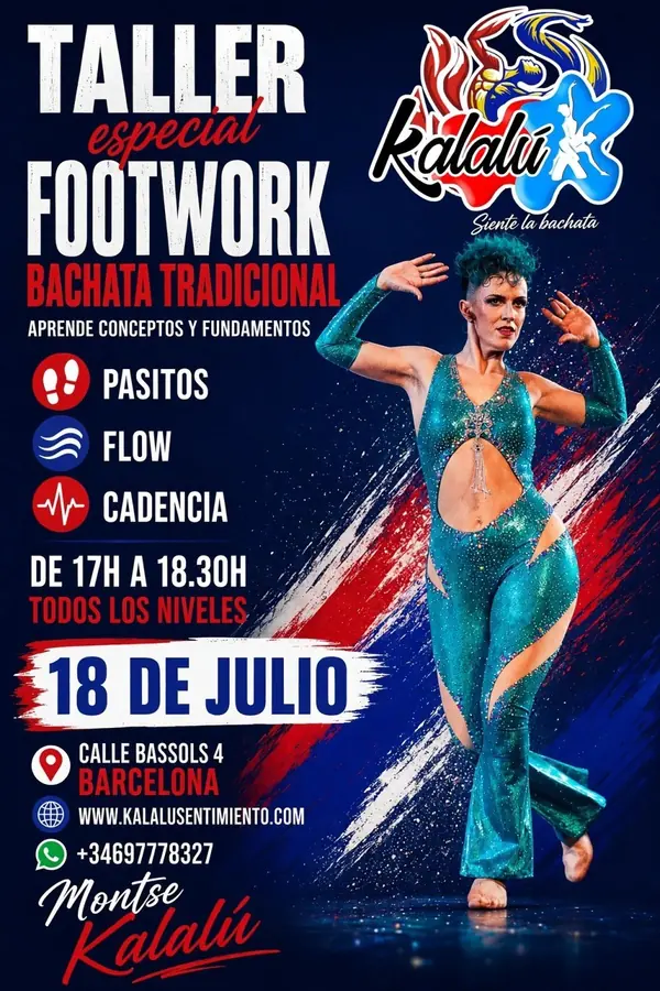 TALLER ESPECIAL FOOTWORK BACHATA TRADICIONAL - bachata festival in Barcelona, Spain