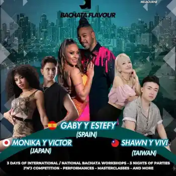 Bachata Flavour Festival – Melbourne 2026 – salsa, bachata, kizomba, zouk festival in Melbourne, Australia