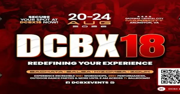 DCBX 18 – bachata and salsa and kizomba and zouk festival in Washington DC, USA