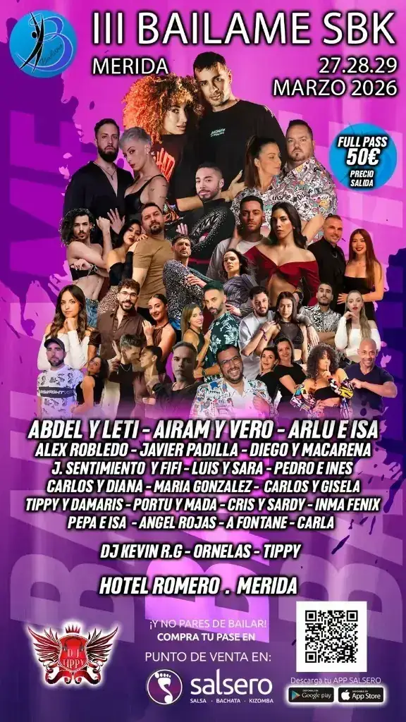 Báilame SBK Festival – Salsa, Bachata, Kizomba festival in Mérida, Badajoz, Spain