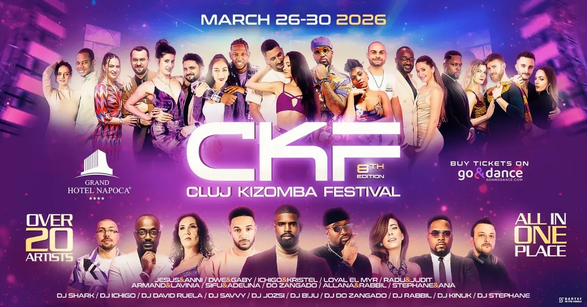 Cluj Kizomba Festival 2026 (8th edition) – bachata, kizomba, salsa festival in Cluj-Napoca, Romania