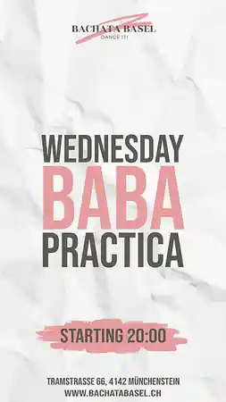 Baba Wednesday Practica at Bachata Basel, Basel
