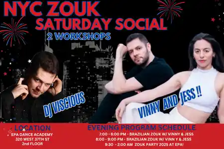 Zouk Dance Social NYC (Emmanuel Pierre-Antoine Dance Studio) at EPA Dance Academy, New York