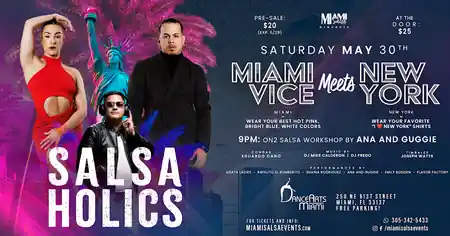 SALSAHOLICS (monthly!, often the 4th or last Sunday a month) at DanceArts Miami, Miami