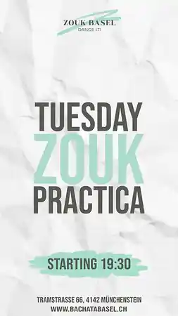 Tuesday Zouk Praktika at Bachata Basel, Basel