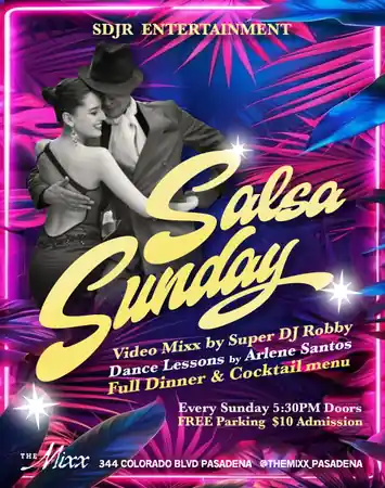 Salsa Sunday at The Mixx, Los Angeles
