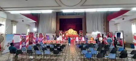 Orpheum Theatre Malta — main hall with proscenium stage and rows of chairs set for an event — bachata, salsa venue in Malta