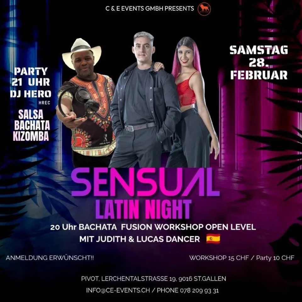 C&E Events GmbH Pivot - Salsa, Bachata, Kizomba dance venue in St. Gallen
