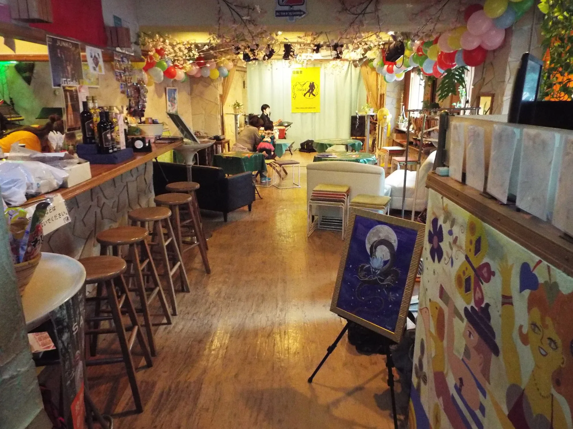 Couples dancing salsa at Club Salud in Nippori Tokyo Japan