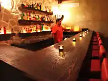 La Santa venue exterior in the historic center of San José del Cabo — salsa venue in San José del Cabo