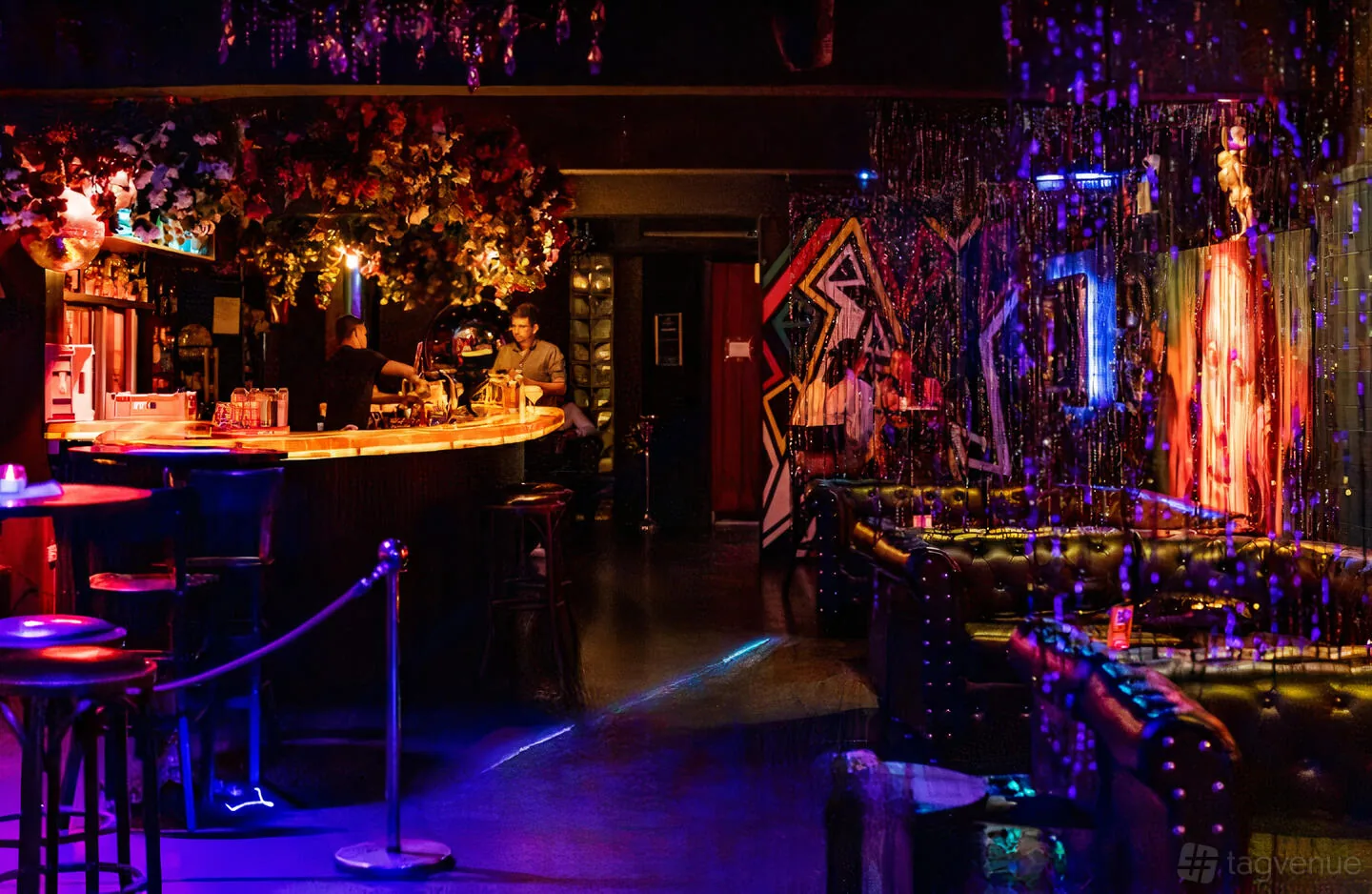 Miranda Tequila Bar basement bar with bartenders and eclectic decor in Melbourne