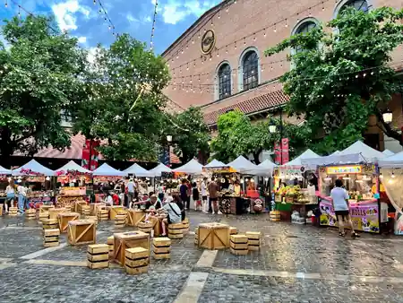 One Nimman complex, Chiang Mai – outdoor courtyard area near Jetts Fitness — salsa, bachata, kizomba venue in Chiang Mai