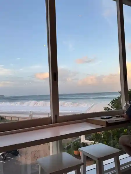 Window seating with surf views from inside The Collaroy in Sydney — salsa venue in Sydney