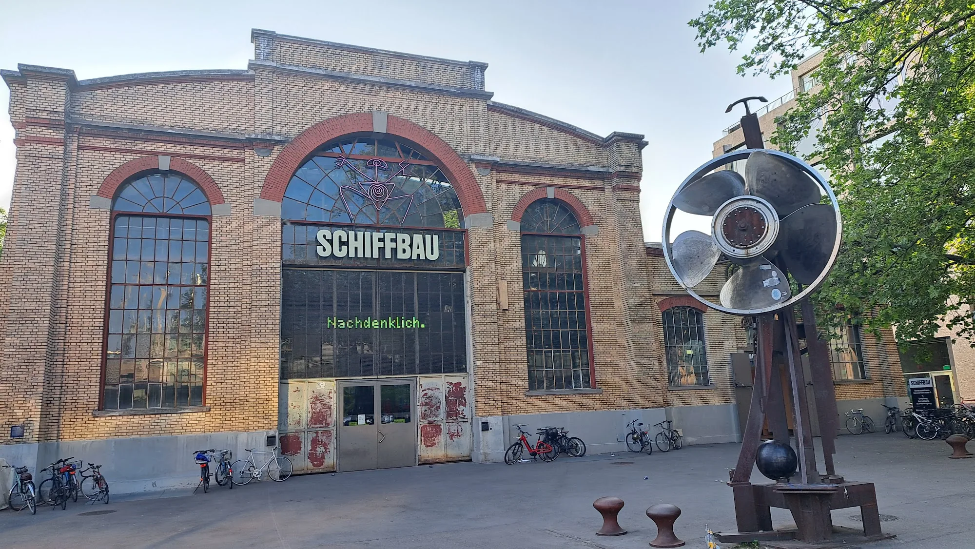 Schiffbau Zurich brick exterior building housing Moods jazz club
