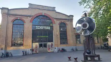 Schiffbau Zurich brick exterior building housing Moods jazz club — bachata, salsa venue in Zurich