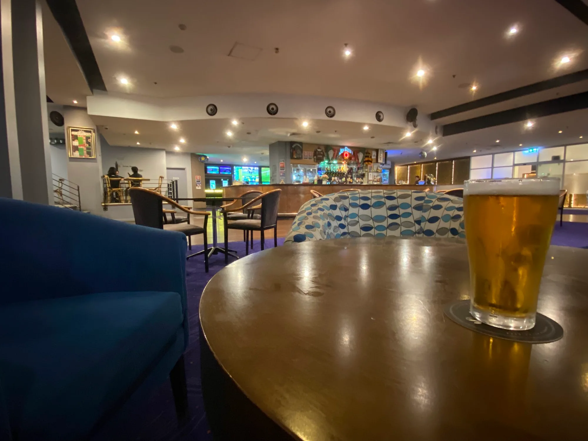 Bar and lounge interior at Off Broadway Hotel in Sydney, Australia