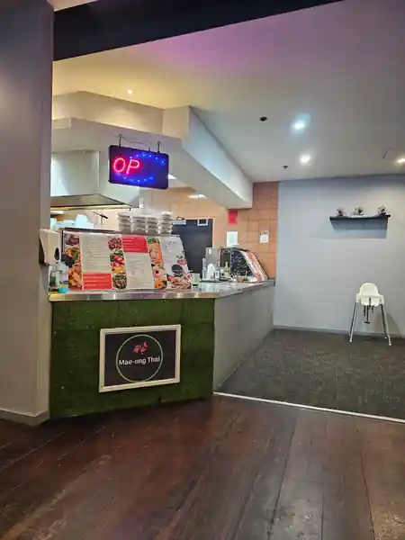 Interior of Off Broadway Hotel showing the in-venue Thai food counter in Sydney — kizomba, zouk, bachata venue in Sydney