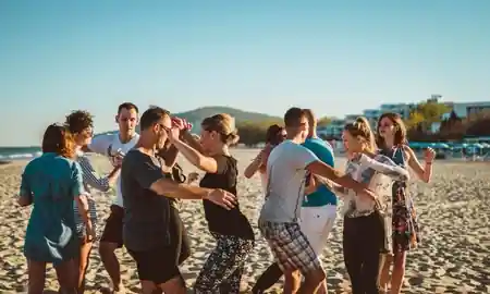 Salsa dancing night at Hans im Club in Dresden