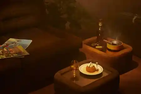 Cosy retro lounge seating with warm ambient lighting at Le Comptoir Général Paris — salsa, bachata venue in Paris