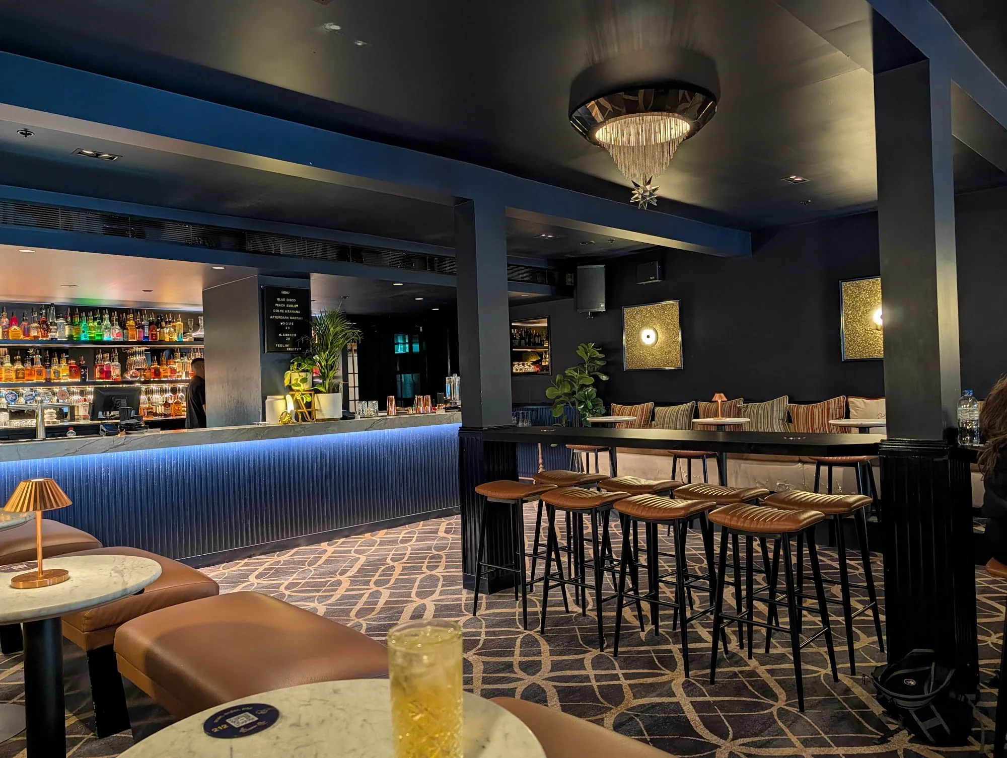 Lounge bar and seating area inside Universal Sydney dance venue