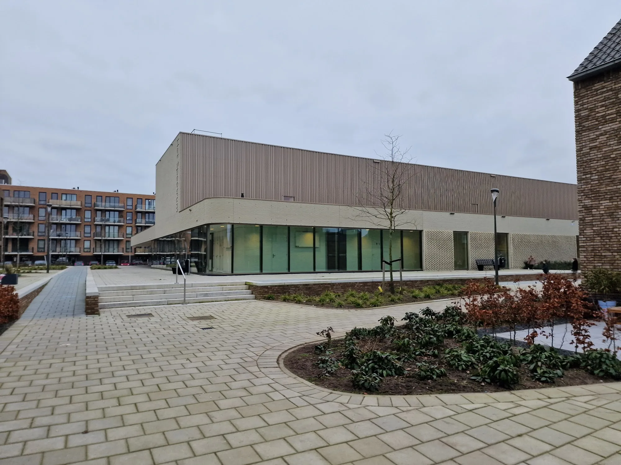 Het Spectrum sports and dance centre exterior building in Hoofddorp Netherlands