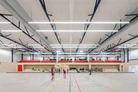 Het Spectrum sports hall exterior in Hoofddorp — salsa, bachata, kizomba venue in Hoofddorp