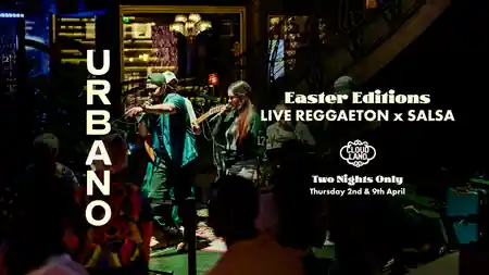 Live Latin music performance at Cloudland Brisbane during Urbano salsa and reggaeton night with stage lighting