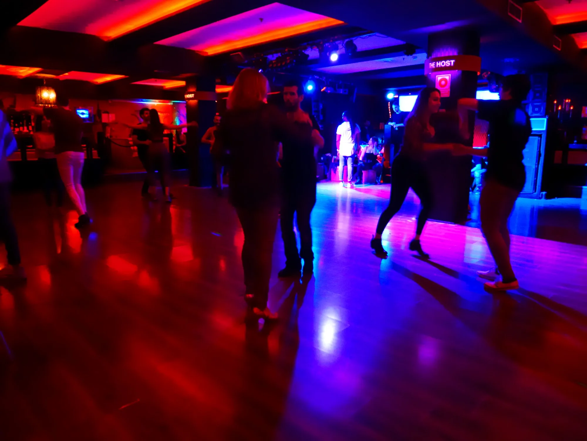 Dancers on the floor at The Host nightclub Madrid salsa event