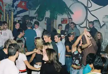 Club Fogon dance floor with Latin music party, Nuremberg — salsa, bachata venue in Nuremberg