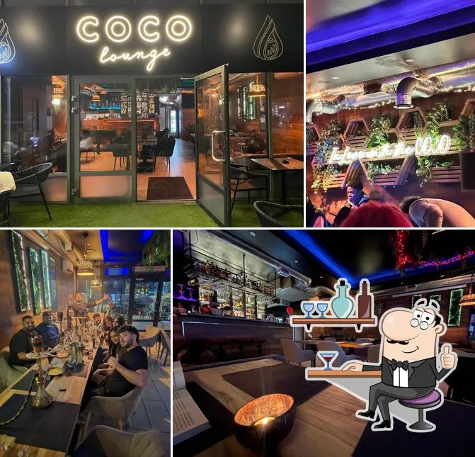 Decorative elements and modern design at COCO Lounge Warsaw