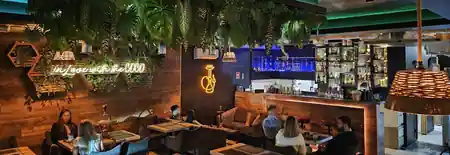 COCO Lounge Warsaw interior with modern decor and ambient lighting — salsa, bachata venue in Warsaw