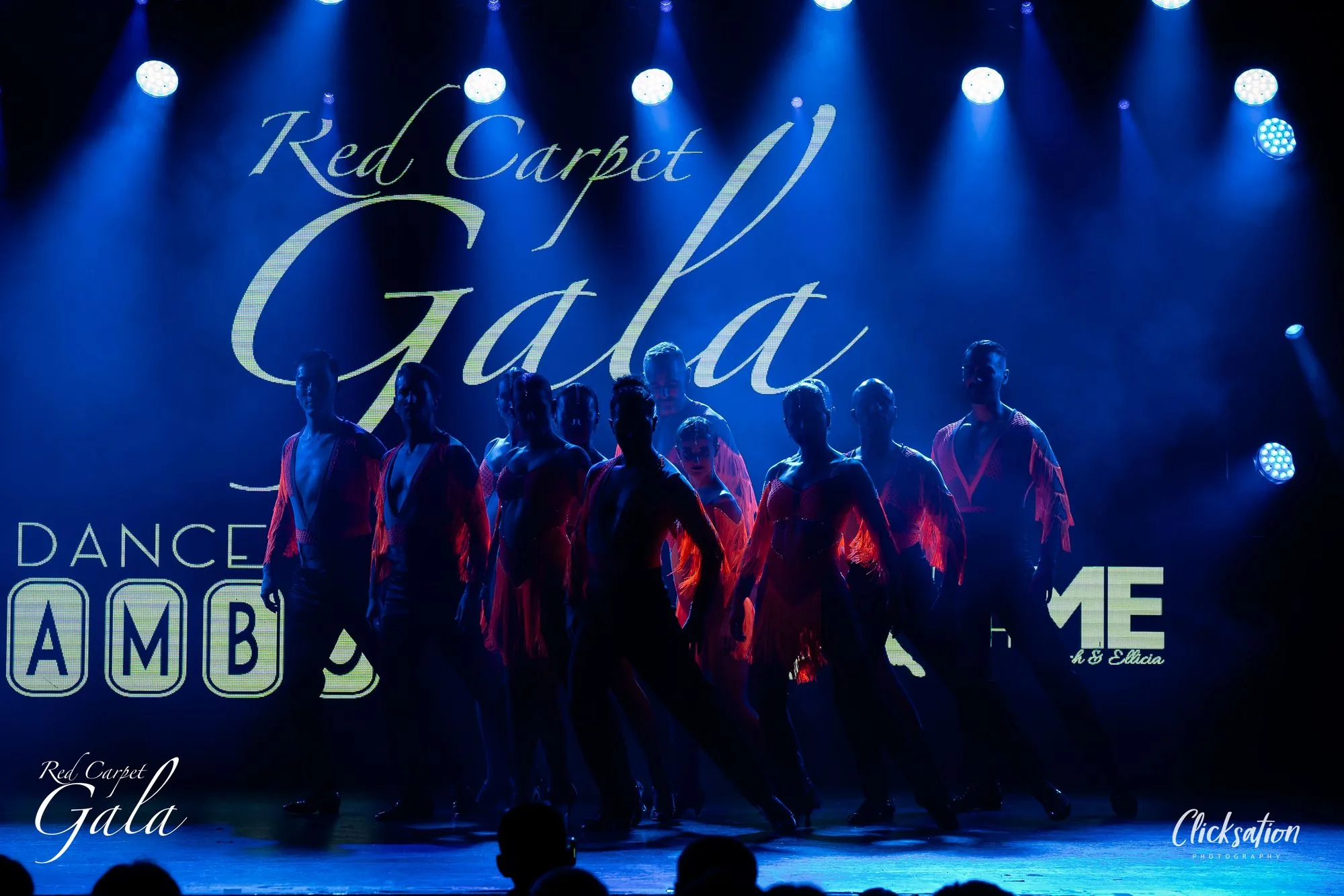 Dance Mambo Red Carpet Gala performance in Sydney with dancers on stage