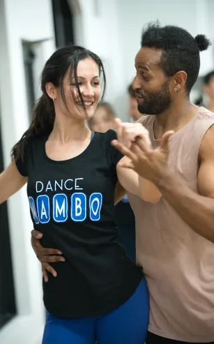 Social dancing at Dance Mambo studio in Ultimo, Sydney — zouk venue in Sydney