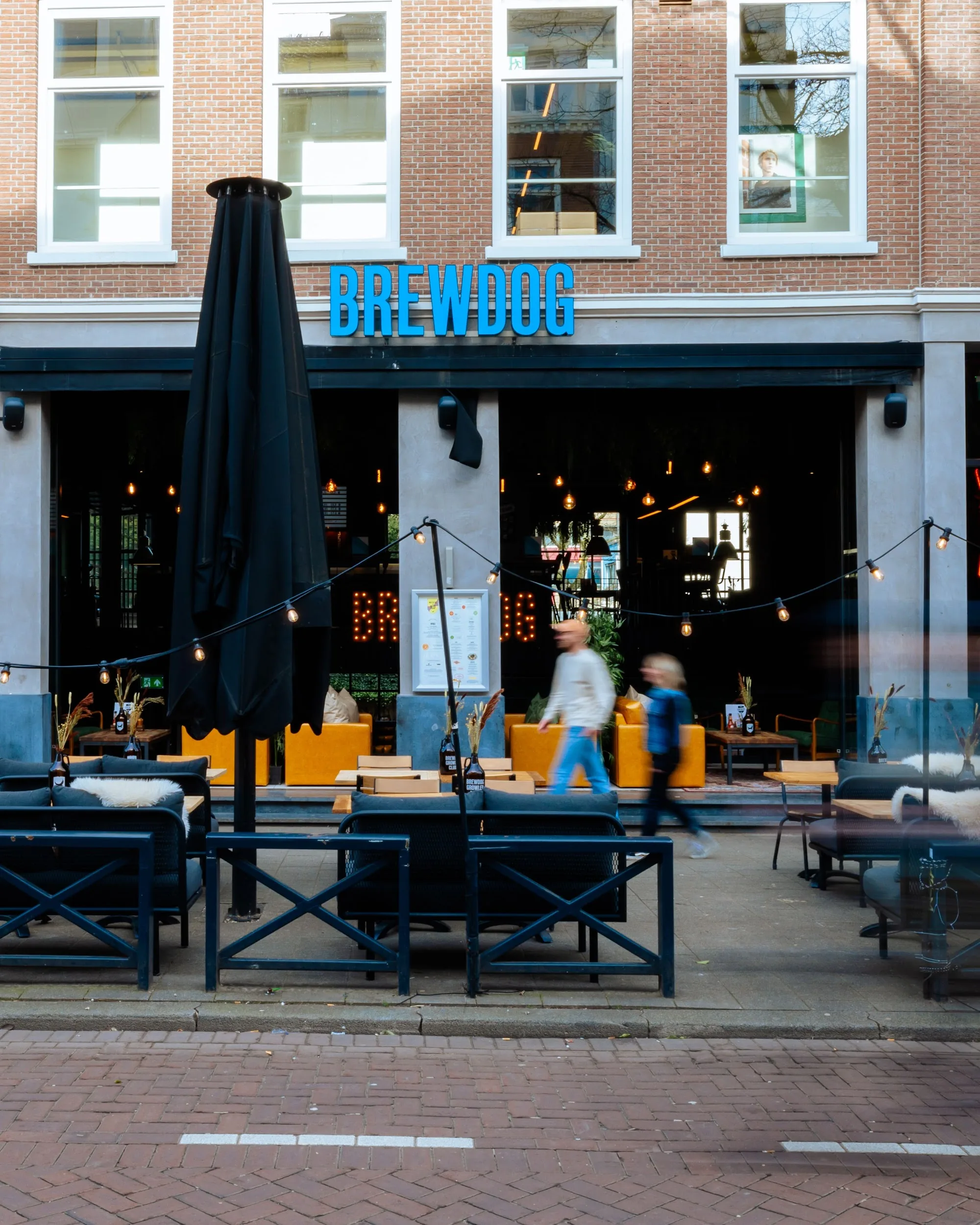 BrewDog Rotterdam exterior with BrewDog signage on Witte de Withstraat
