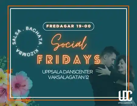 Uppsala Danscenter, Uppsala – Social Fridays dance event — salsa, bachata, kizomba venue in Uppsala