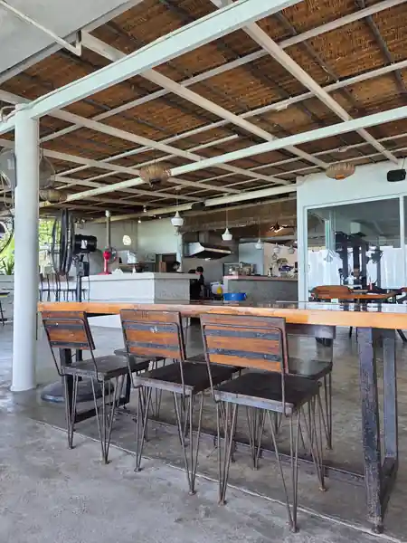 Open-air bar interior at La Casa Tropicana in Koh Phangan, Thailand — salsa, bachata, kizomba venue in Koh Phangan