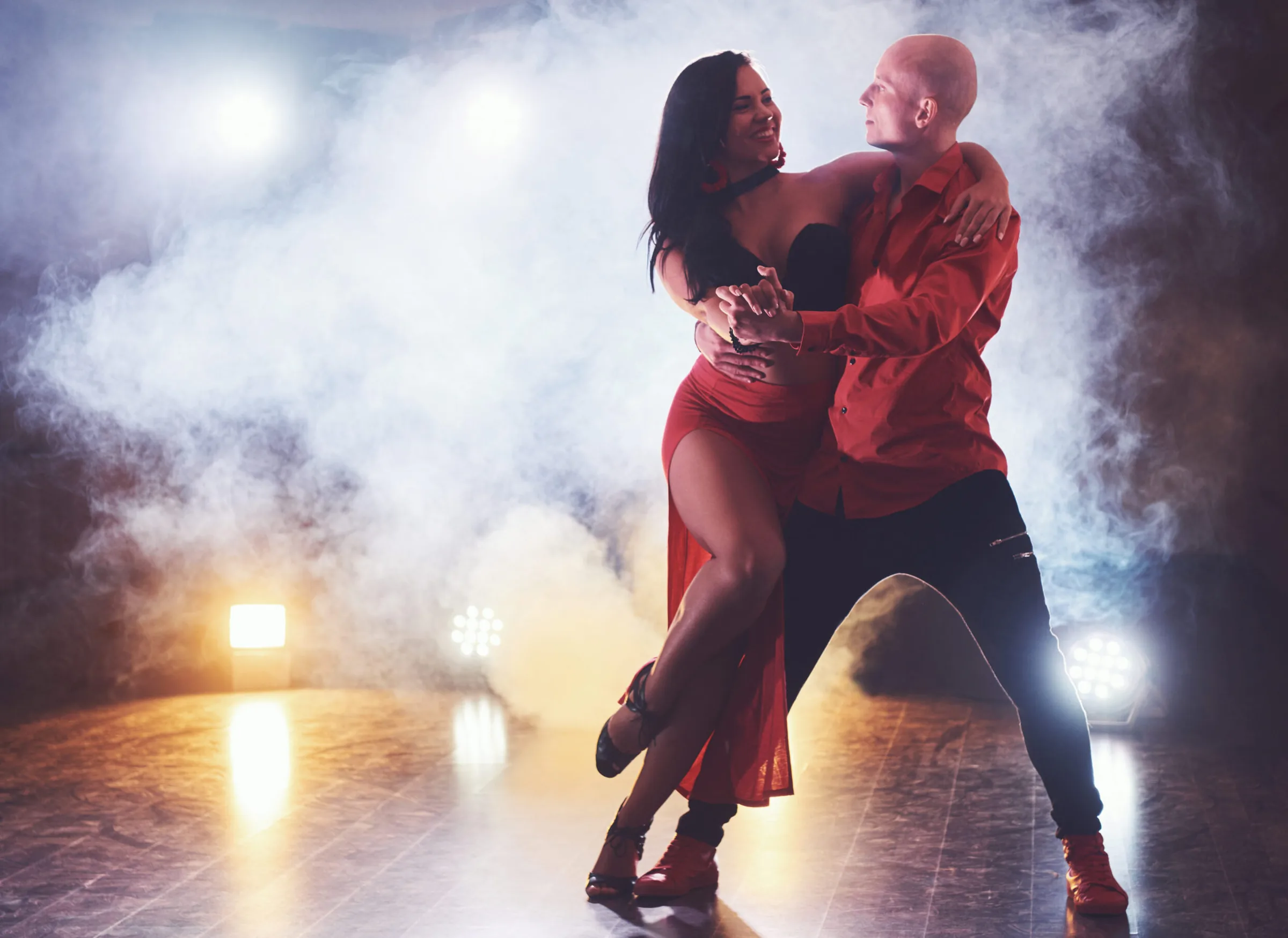 Dancers performing bachata at O'Dance Events Brussels